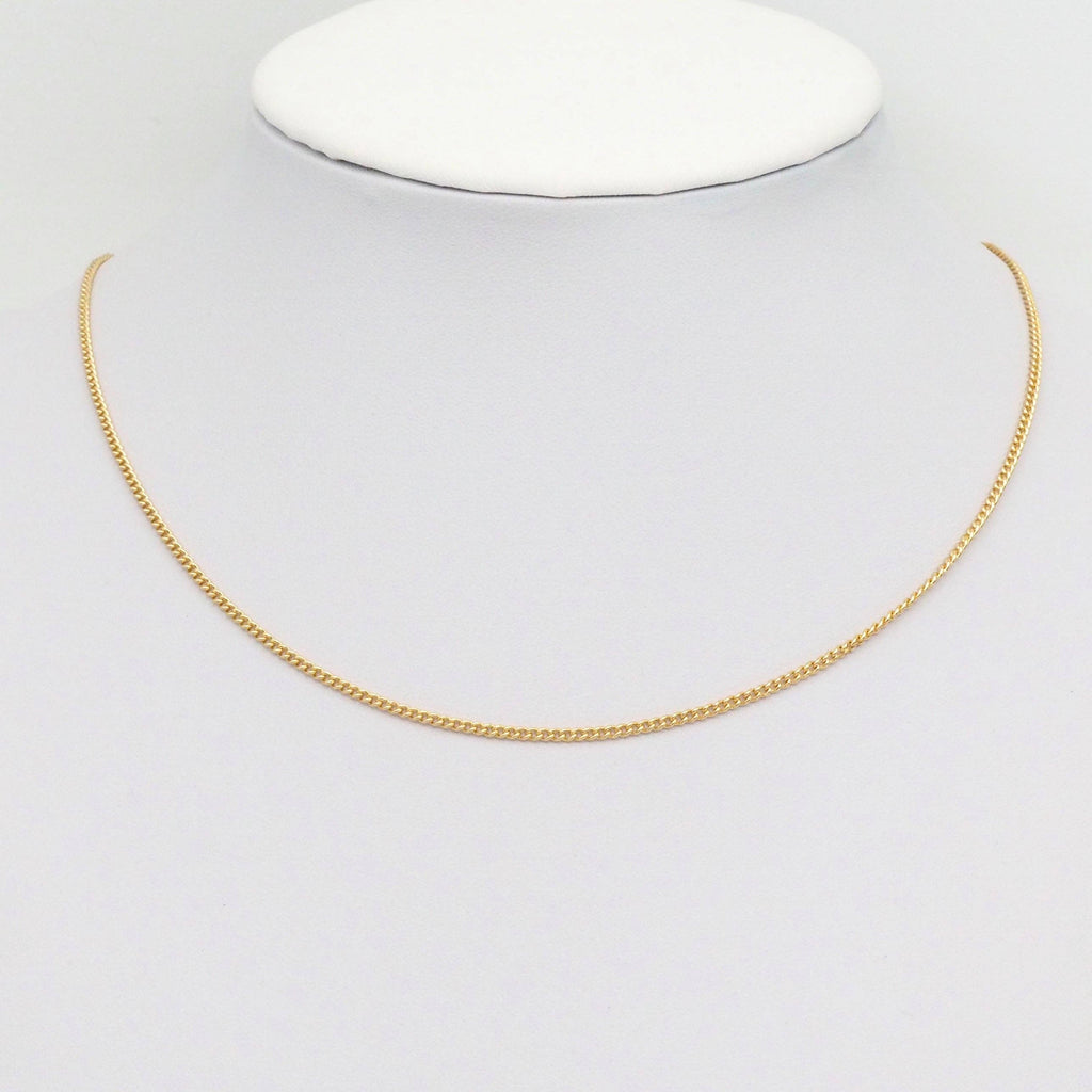 Dainty Thin Flat cuban link chain by Yard, sku#B377