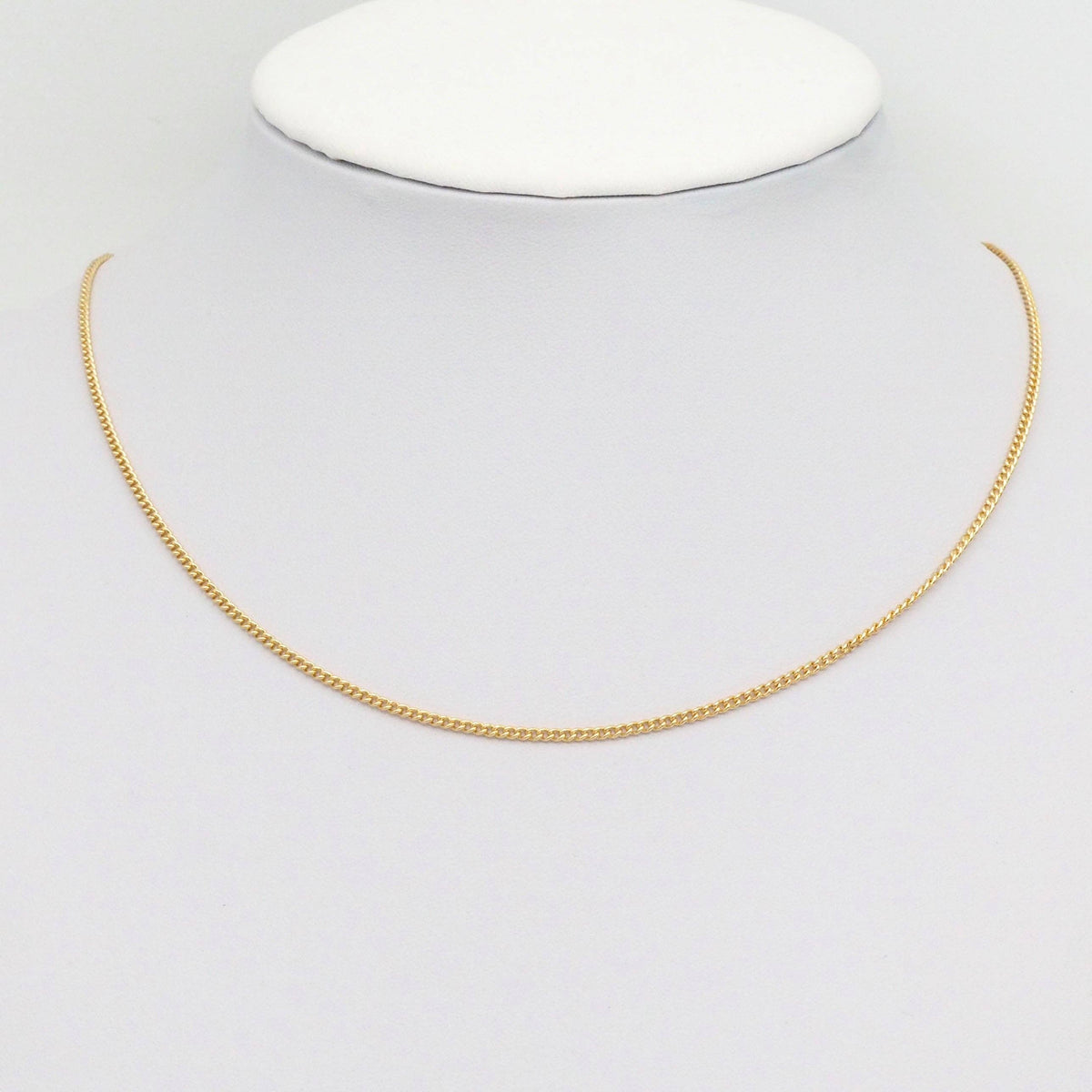 Dainty Thin Flat cuban link chain by Yard, sku#B377
