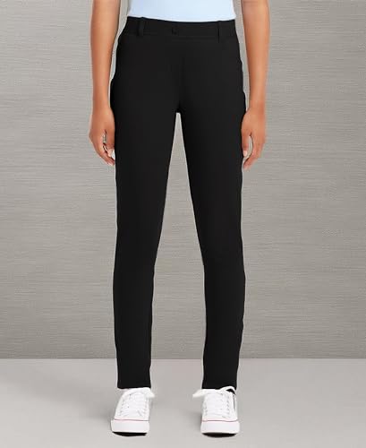 Nautica Women's Juniors Uniform Skinny Leg Jegging, Flat Front Style with Zipper Closure, Functional Pockets