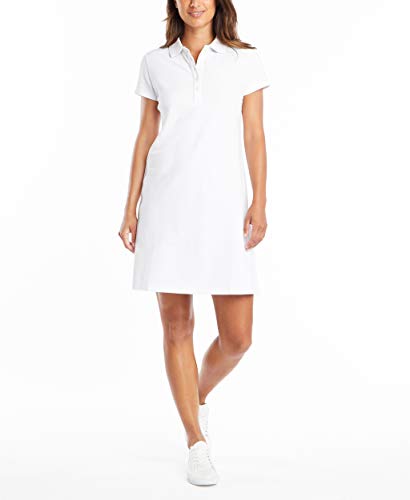 Nautica Women's Easy Classic Short Sleeve Stretch Cotton Polo Dress