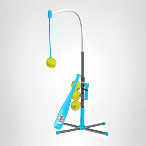 Franklin Sports Grow-with-Me Kids Baseball Batting Tee + Stand Set for Youth + Toddlers - Youth Baseball, Softball + Teeball Hitting Tee Set for Boys + Girls