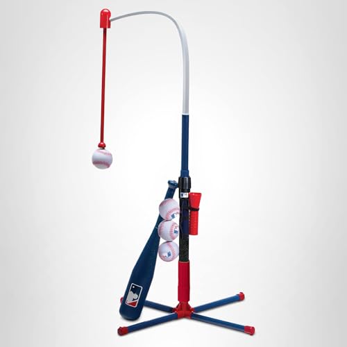 Franklin Sports Grow-with-Me Kids Baseball Batting Tee + Stand Set for Youth + Toddlers - Youth Baseball, Softball + Teeball Hitting Tee Set for Boys + Girls