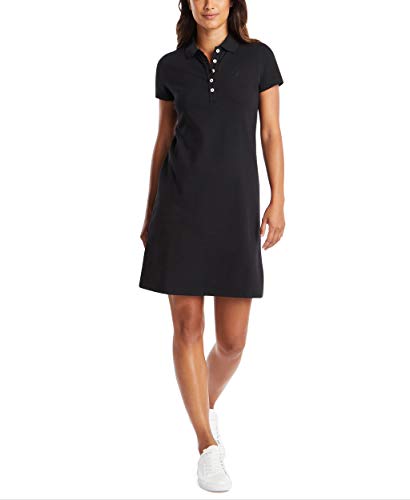 Nautica Women's Easy Classic Short Sleeve Stretch Cotton Polo Dress