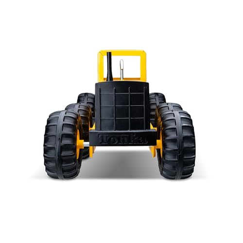 Tonka Steel Classics 4x4 Pickup Truck - Made with Steel & Sturdy Plastic, Yellow Toy Construction Truck, Boys and Girls, Kids, Toddlers, Ages 3+