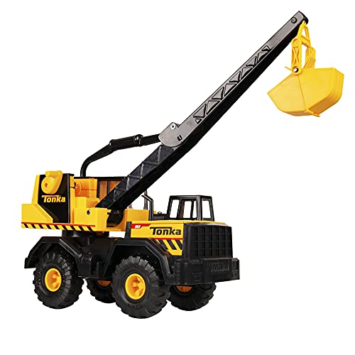 Tonka Steel Classics 4x4 Pickup Truck - Made with Steel & Sturdy Plastic, Yellow Toy Construction Truck, Boys and Girls, Kids, Toddlers, Ages 3+