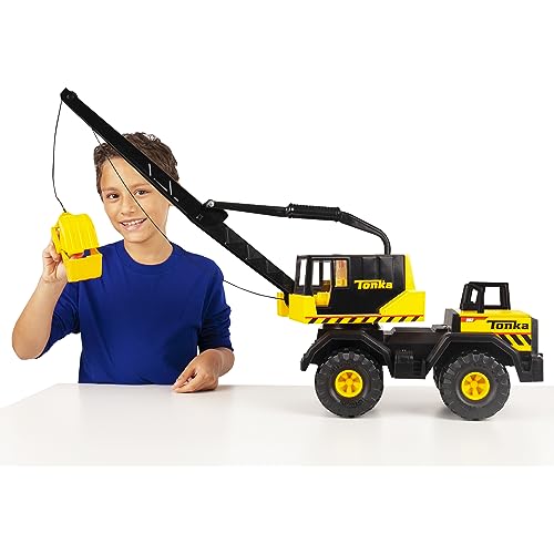 Tonka Steel Classics 4x4 Pickup Truck - Made with Steel & Sturdy Plastic, Yellow Toy Construction Truck, Boys and Girls, Kids, Toddlers, Ages 3+