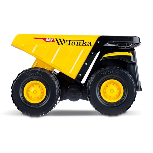 Tonka Steel Classics 4x4 Pickup Truck - Made with Steel & Sturdy Plastic, Yellow Toy Construction Truck, Boys and Girls, Kids, Toddlers, Ages 3+