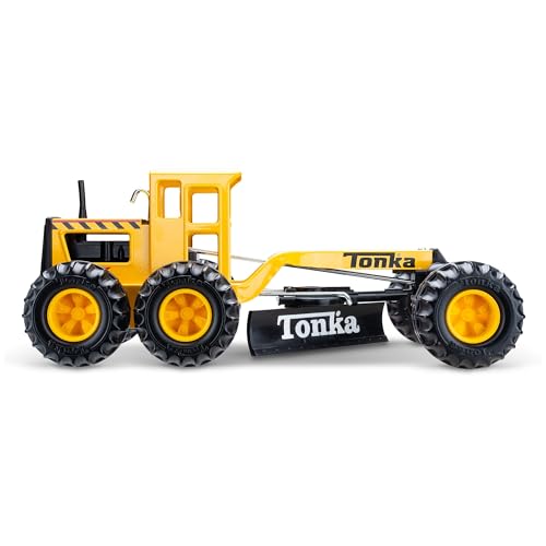 Tonka Steel Classics 4x4 Pickup Truck - Made with Steel & Sturdy Plastic, Yellow Toy Construction Truck, Boys and Girls, Kids, Toddlers, Ages 3+