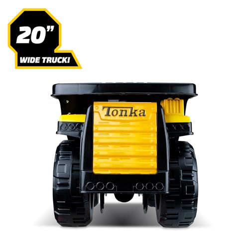 Tonka Steel Classics 4x4 Pickup Truck - Made with Steel & Sturdy Plastic, Yellow Toy Construction Truck, Boys and Girls, Kids, Toddlers, Ages 3+