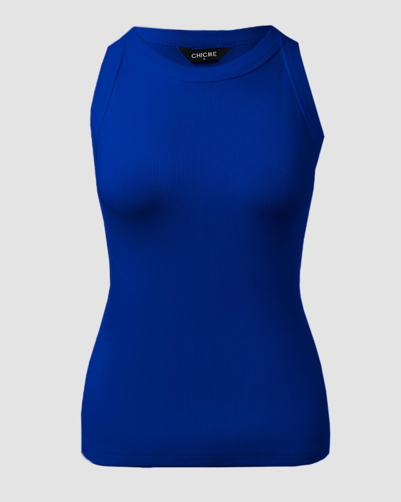 3 Piece Womens Tank Tops Sleeveless Basic Cami Shirt Slim Knit Ribbed Racerback Blouses