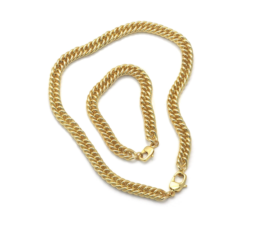 Franco Link Chain Necklace Bracelet, sku#EF188
