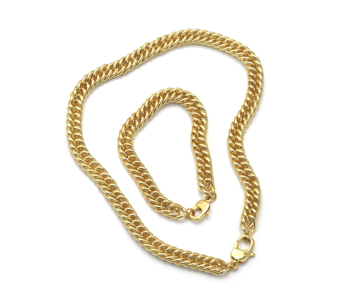 Franco Link Chain Necklace Bracelet, sku#EF188