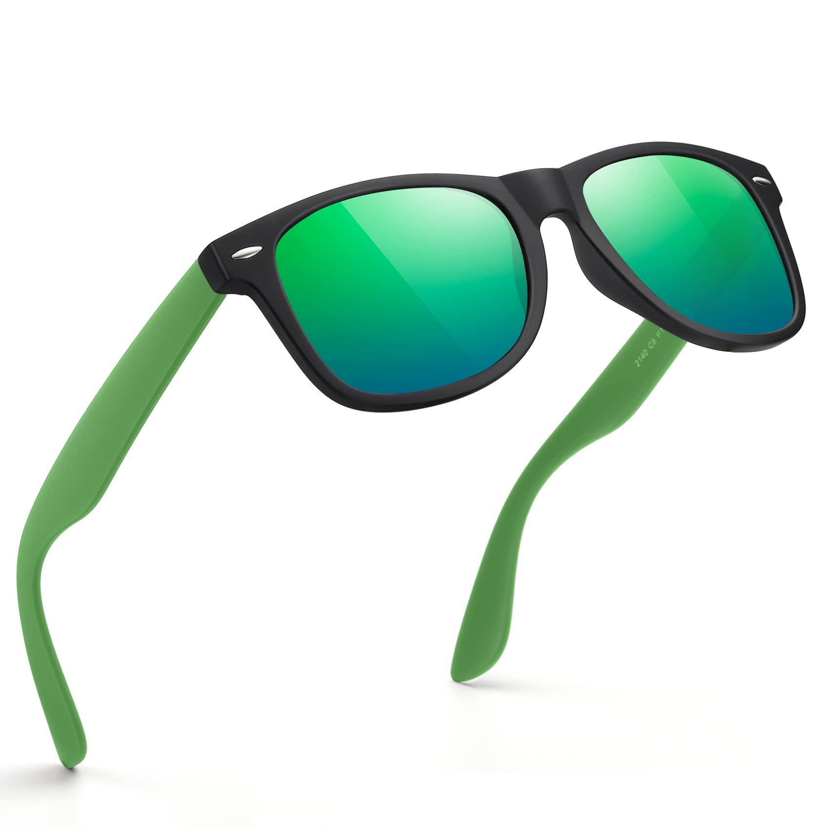 Sunglasses Men Polarized Sunglasses for Mens and Womens,Black Retro Sun Glasses Driving Fishing UV Protection