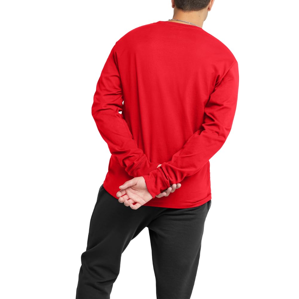 Men's Classic Long Sleeve T-Shirt, Standard Fit, Script & C Logo, Available in Regular and Big & Tall