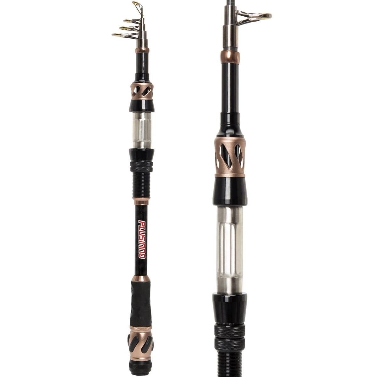 Fishing Rod and Reel Combos - Carbon Fiber Telescopic Fishing Pole - Spinning Reel 12 +1 Shielded Bearings Stainless Steel BB