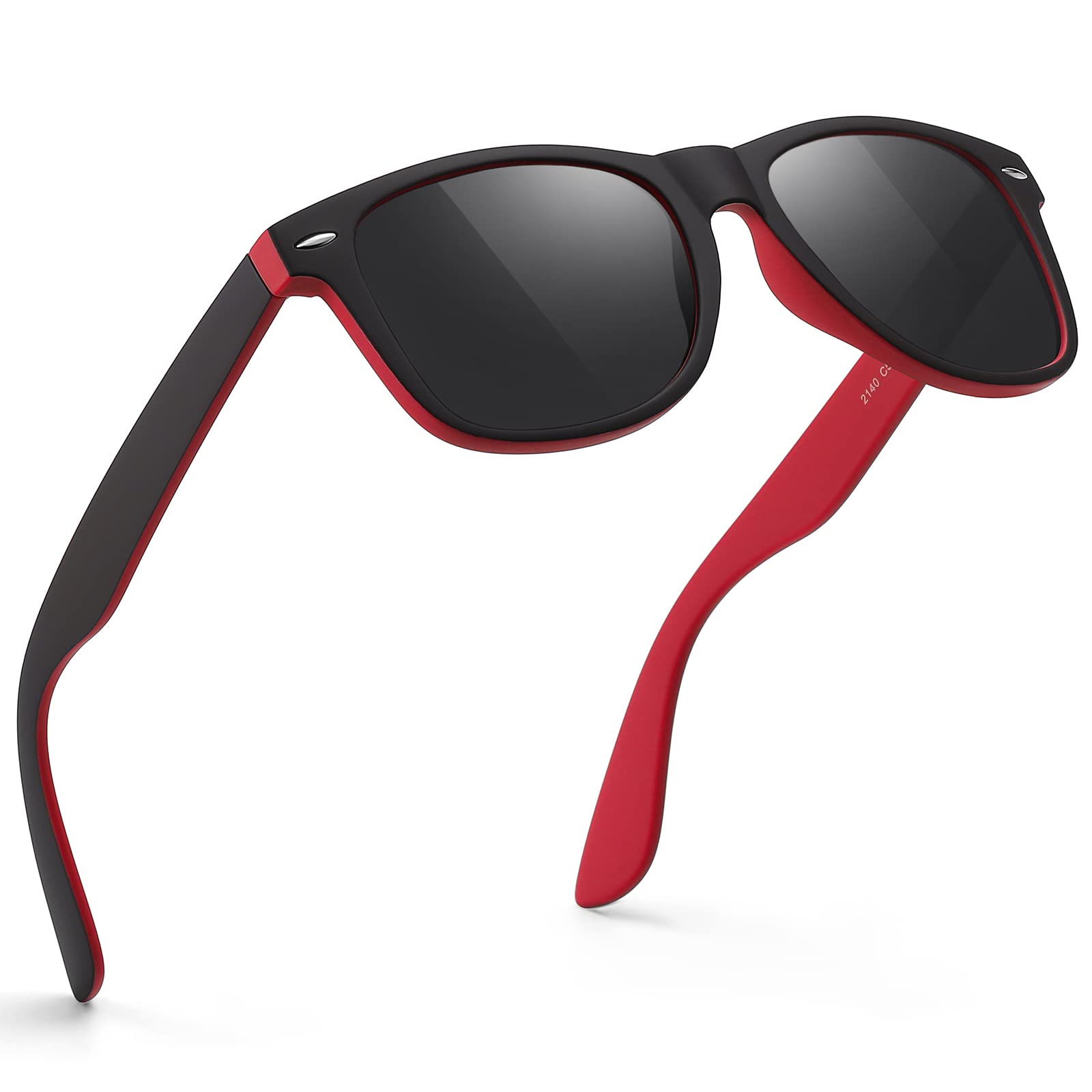 Sunglasses Men Polarized Sunglasses for Mens and Womens,Black Retro Sun Glasses Driving Fishing UV Protection