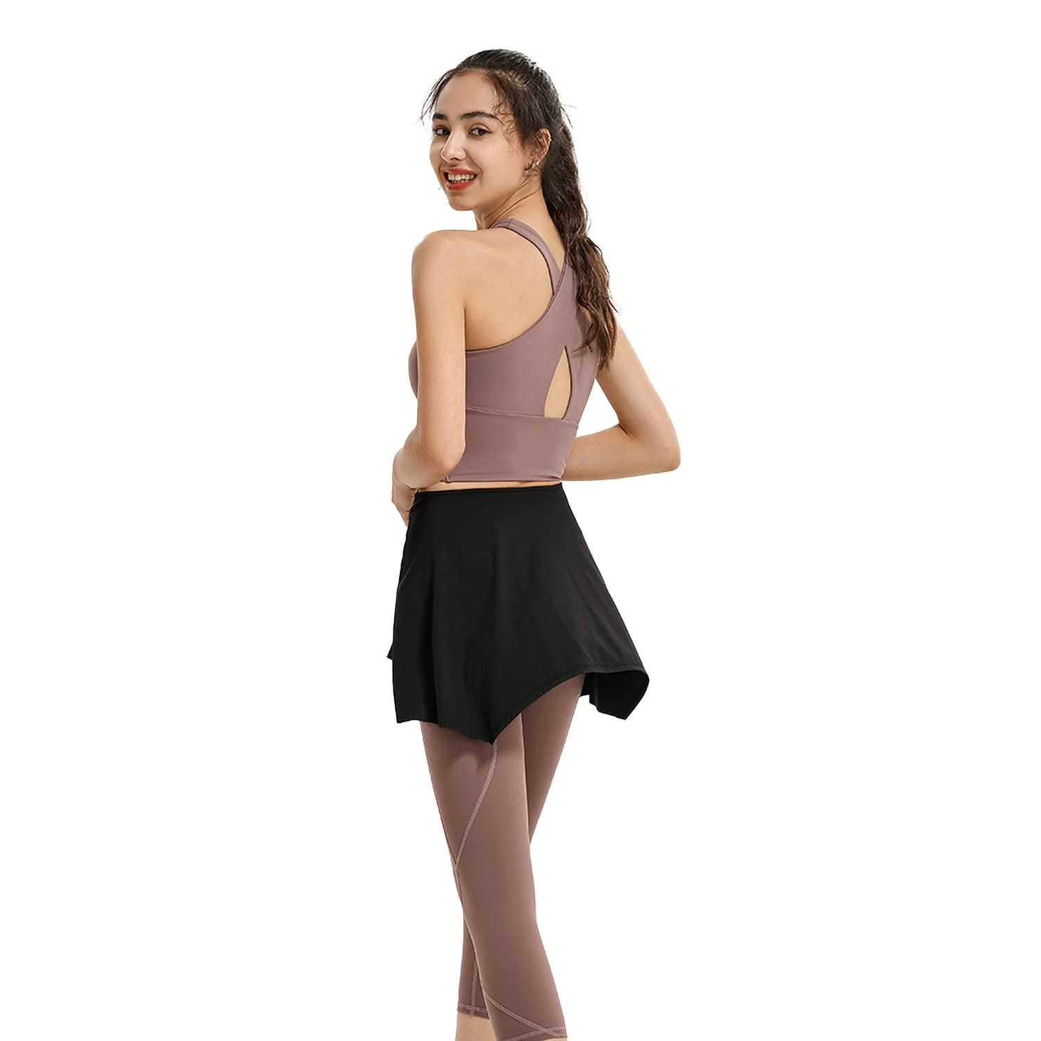 Yoga Tennis Tie Up Skirts for Women Cover Up Athletic Workout Running Wrap Skirts