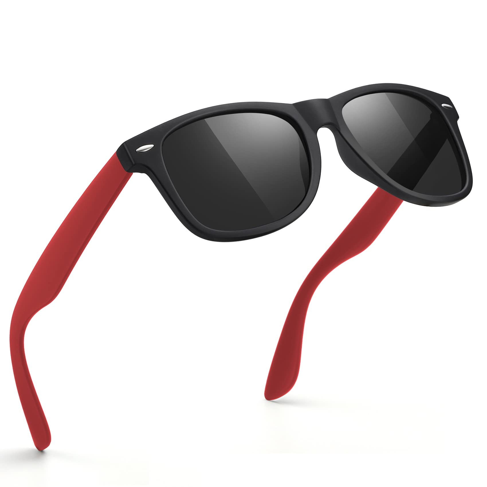 Sunglasses Men Polarized Sunglasses for Mens and Womens,Black Retro Sun Glasses Driving Fishing UV Protection