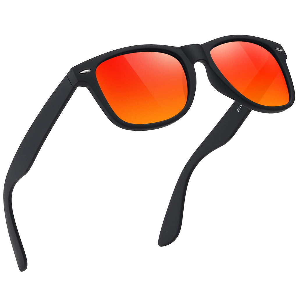 Sunglasses Men Polarized Sunglasses for Mens and Womens,Black Retro Sun Glasses Driving Fishing UV Protection