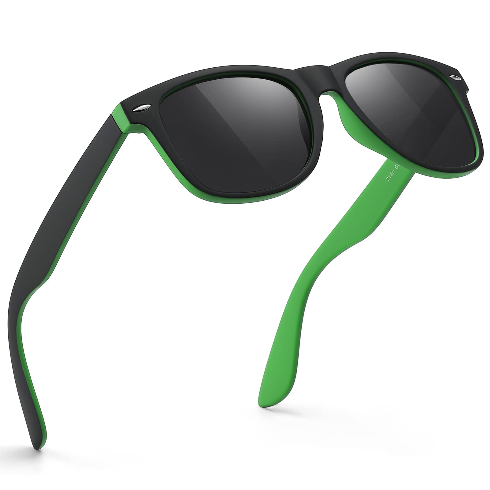 Sunglasses Men Polarized Sunglasses for Mens and Womens,Black Retro Sun Glasses Driving Fishing UV Protection
