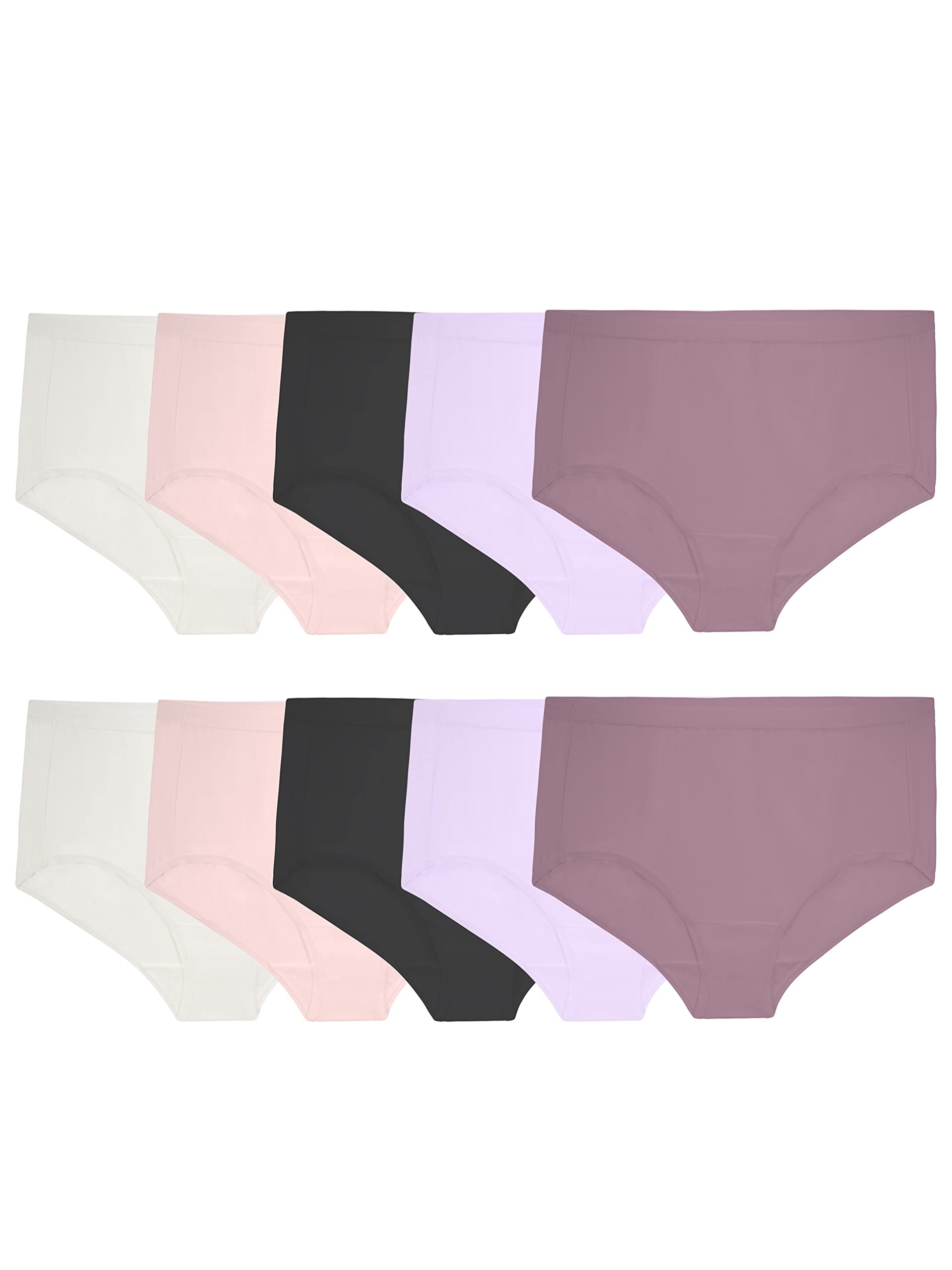 Women's Lightweight Microfiber Underwear, Smooth Under Clothes, Available in Plus Size