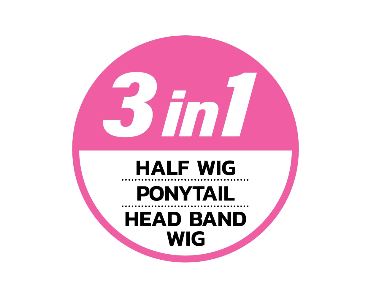 Jerry Curl 12 inch 100% Unprocessed Virgin Remi Half Wig, BLACK ROSE, 3 in 1 - Half Wig, Ponytail, Head Band included, Drawstring Cap Combs, Glueless Fast Install, 12 inch (Natural)