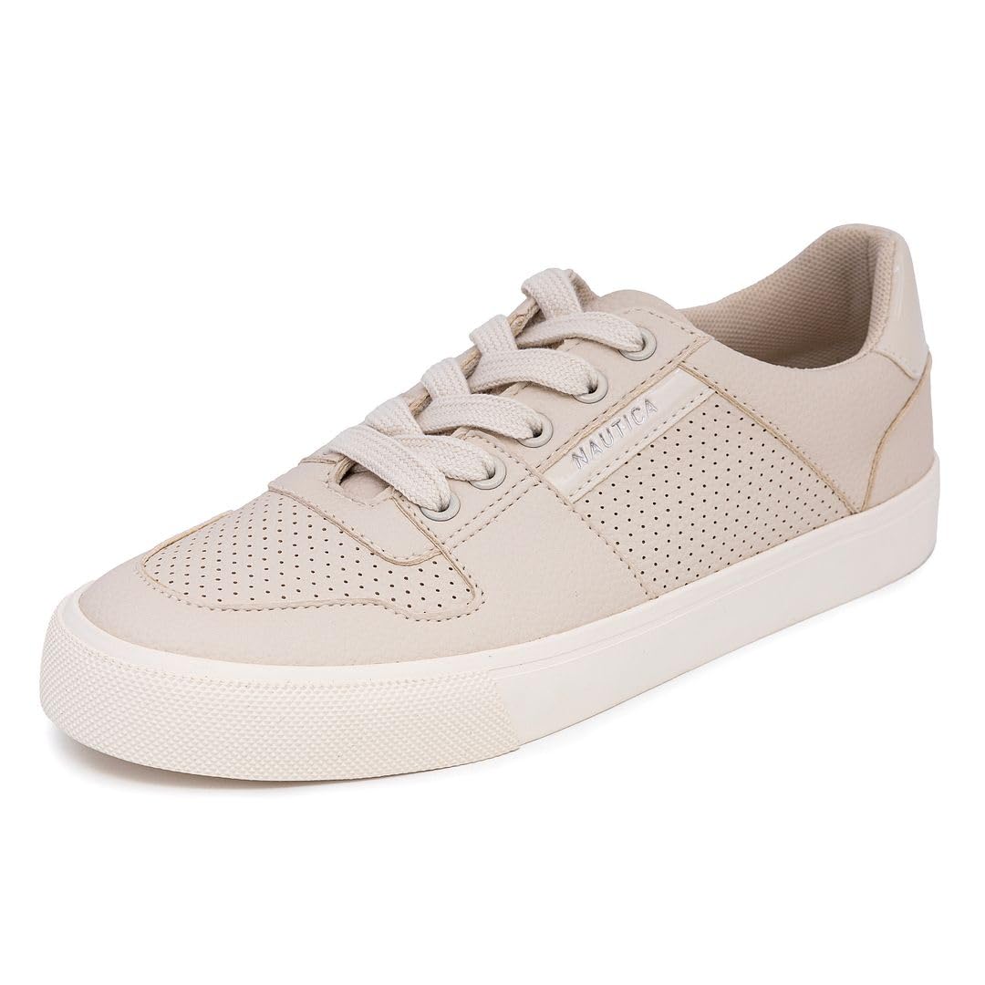Nautica Women Fashion Sneaker Lace-Up Tennis Casual Shoes for Ladies