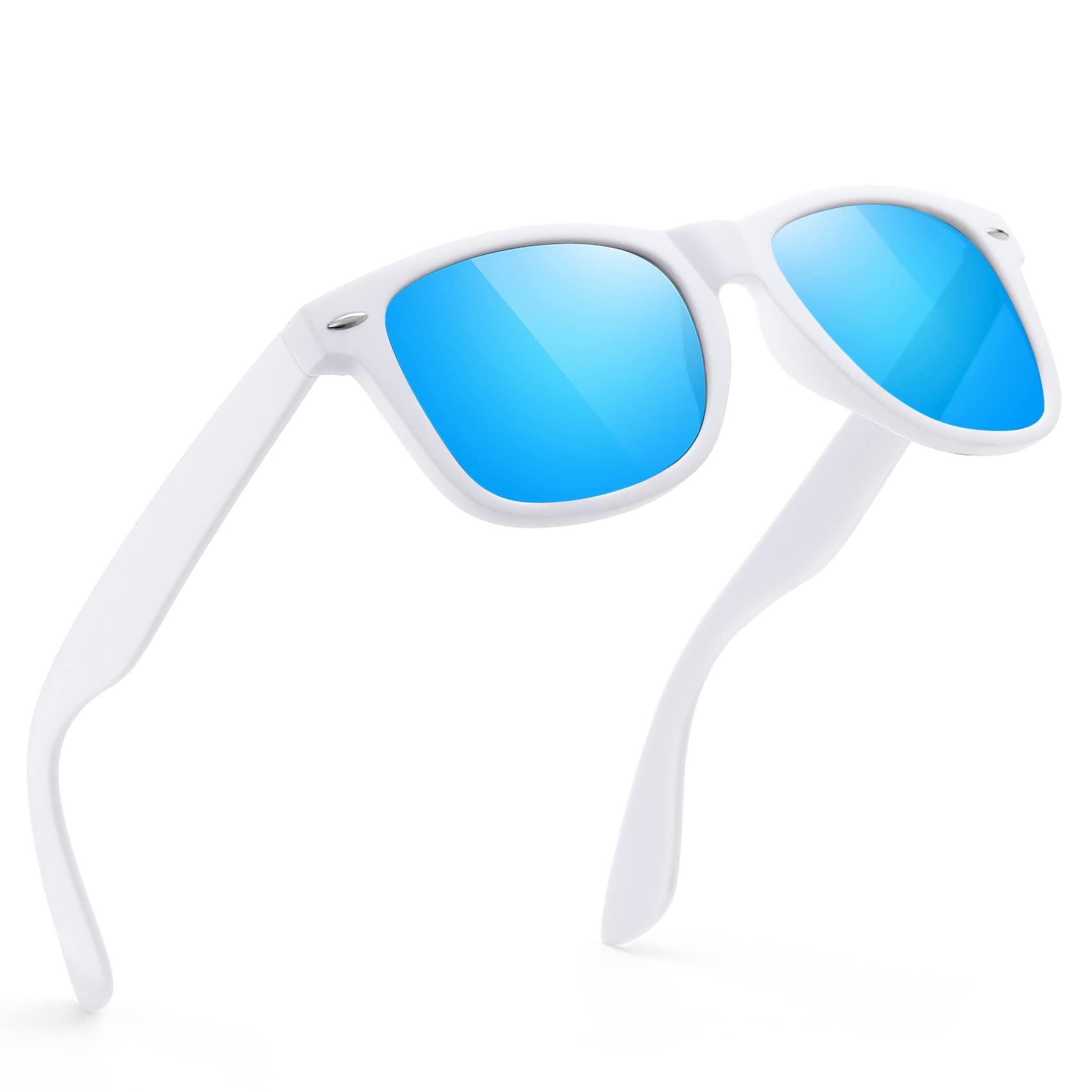 Sunglasses Men Polarized Sunglasses for Mens and Womens,Black Retro Sun Glasses Driving Fishing UV Protection