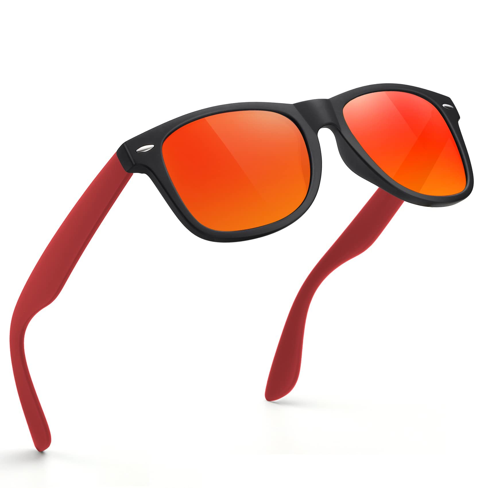 Sunglasses Men Polarized Sunglasses for Mens and Womens,Black Retro Sun Glasses Driving Fishing UV Protection