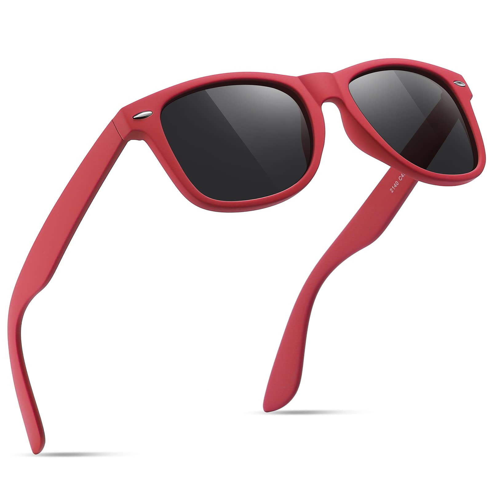 Sunglasses Men Polarized Sunglasses for Mens and Womens,Black Retro Sun Glasses Driving Fishing UV Protection