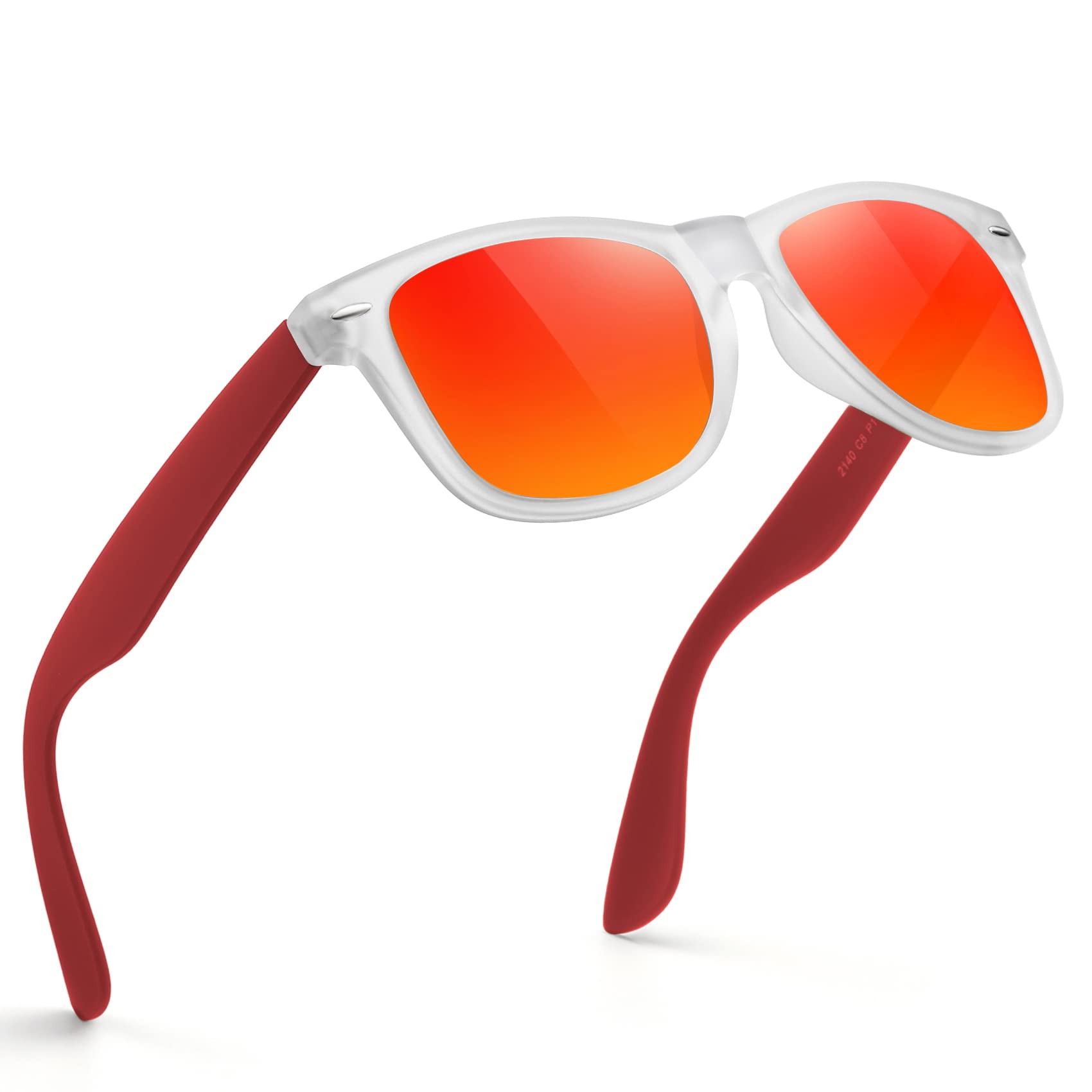 Sunglasses Men Polarized Sunglasses for Mens and Womens,Black Retro Sun Glasses Driving Fishing UV Protection