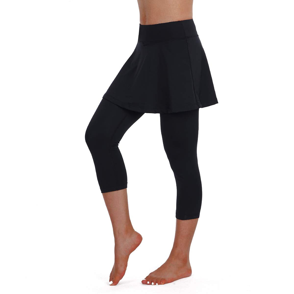 ANIVIVO Skirted Legging for Women, Yoga Legging with Skirts &Women Tennis Leggings Clothes Pockets