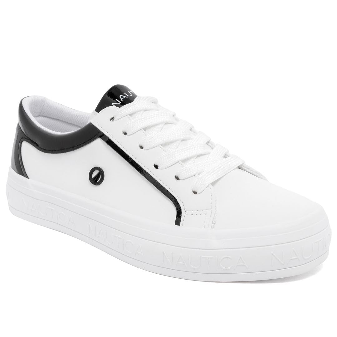 Nautica Women Fashion Sneaker Lace-Up Tennis Casual Shoes for Ladies