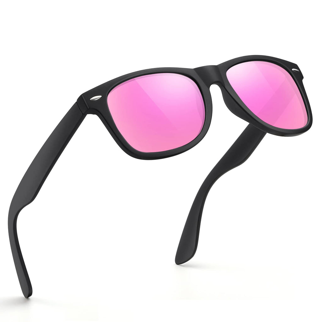 Sunglasses Men Polarized Sunglasses for Mens and Womens,Black Retro Sun Glasses Driving Fishing UV Protection
