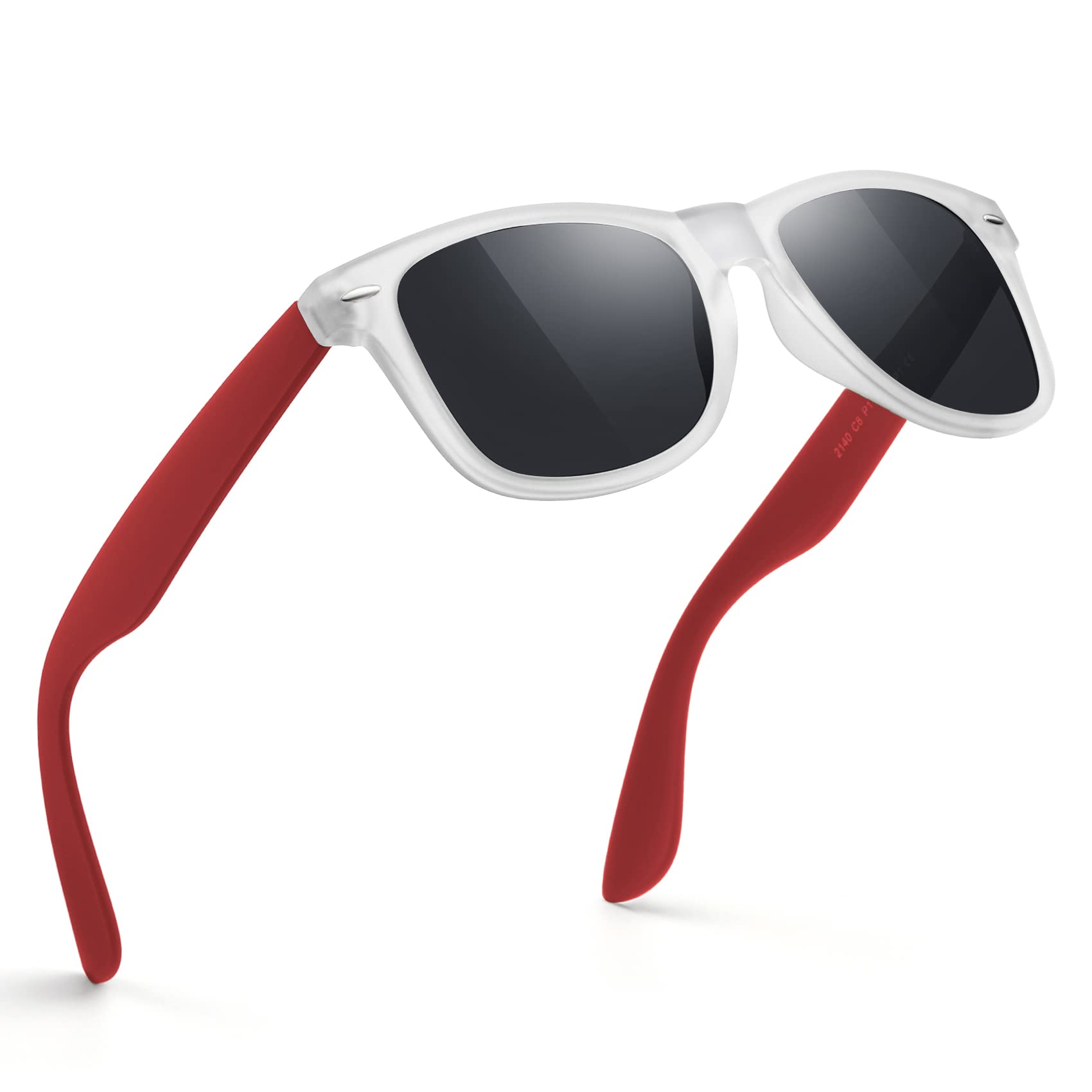 Sunglasses Men Polarized Sunglasses for Mens and Womens,Black Retro Sun Glasses Driving Fishing UV Protection