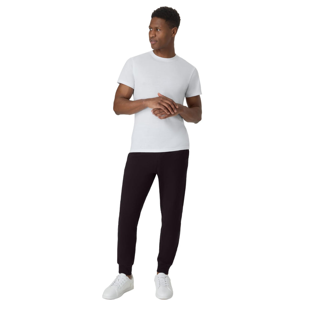 Men's Lightweight Cotton Jersey Cuffed Jogger Sweatpants with Drawstring and Pockets - 30.5"