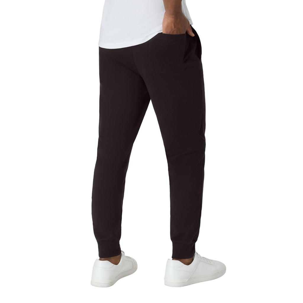 Men's Lightweight Cotton Jersey Cuffed Jogger Sweatpants with Drawstring and Pockets - 30.5"