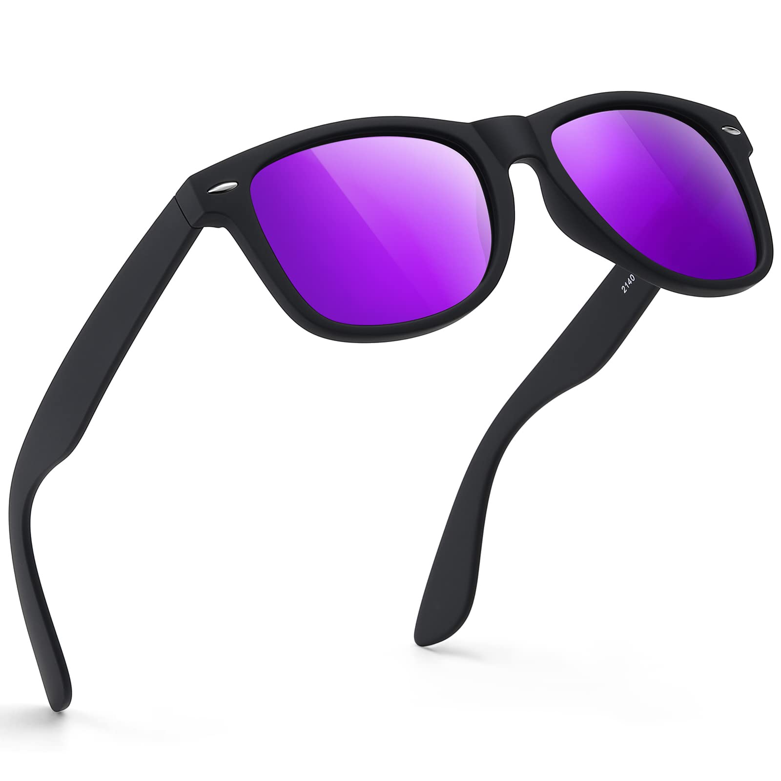 Sunglasses Men Polarized Sunglasses for Mens and Womens,Black Retro Sun Glasses Driving Fishing UV Protection