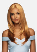 Aura Tangle Free Premium Fiber, HD Lace Deep Part, Glueless Wig (Jet Black 1)