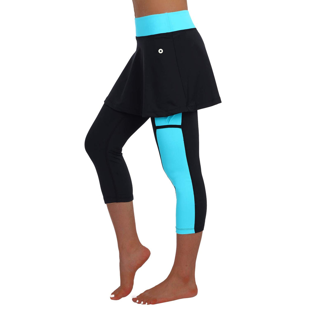 ANIVIVO Skirted Legging for Women, Yoga Legging with Skirts &Women Tennis Leggings Clothes Pockets
