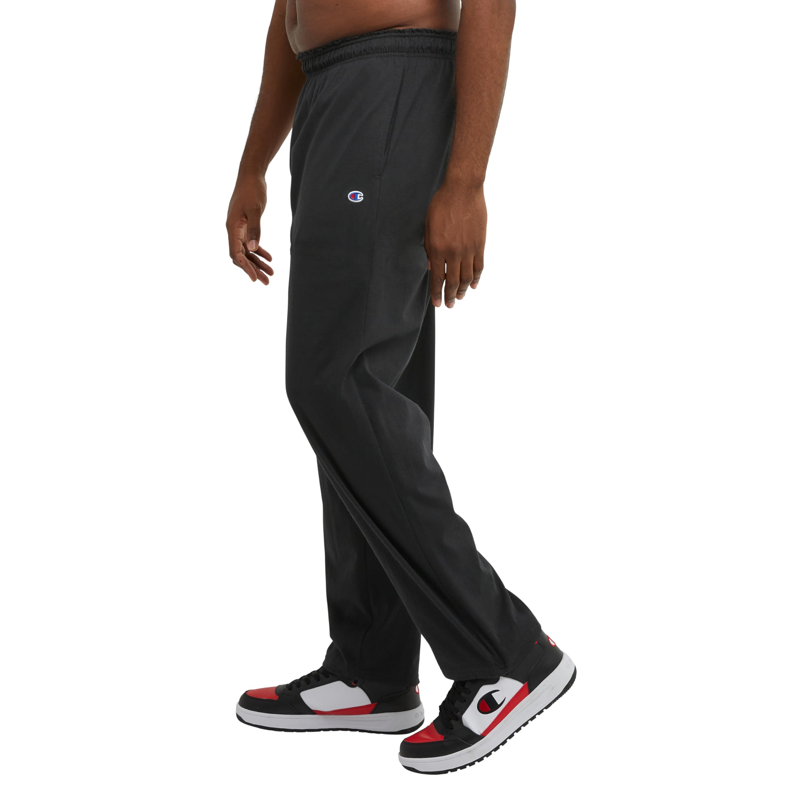 Champion Men's Open-Bottom Lounge Pants, Standard Fit, Lightweight, Available in Regular and Big & Tall