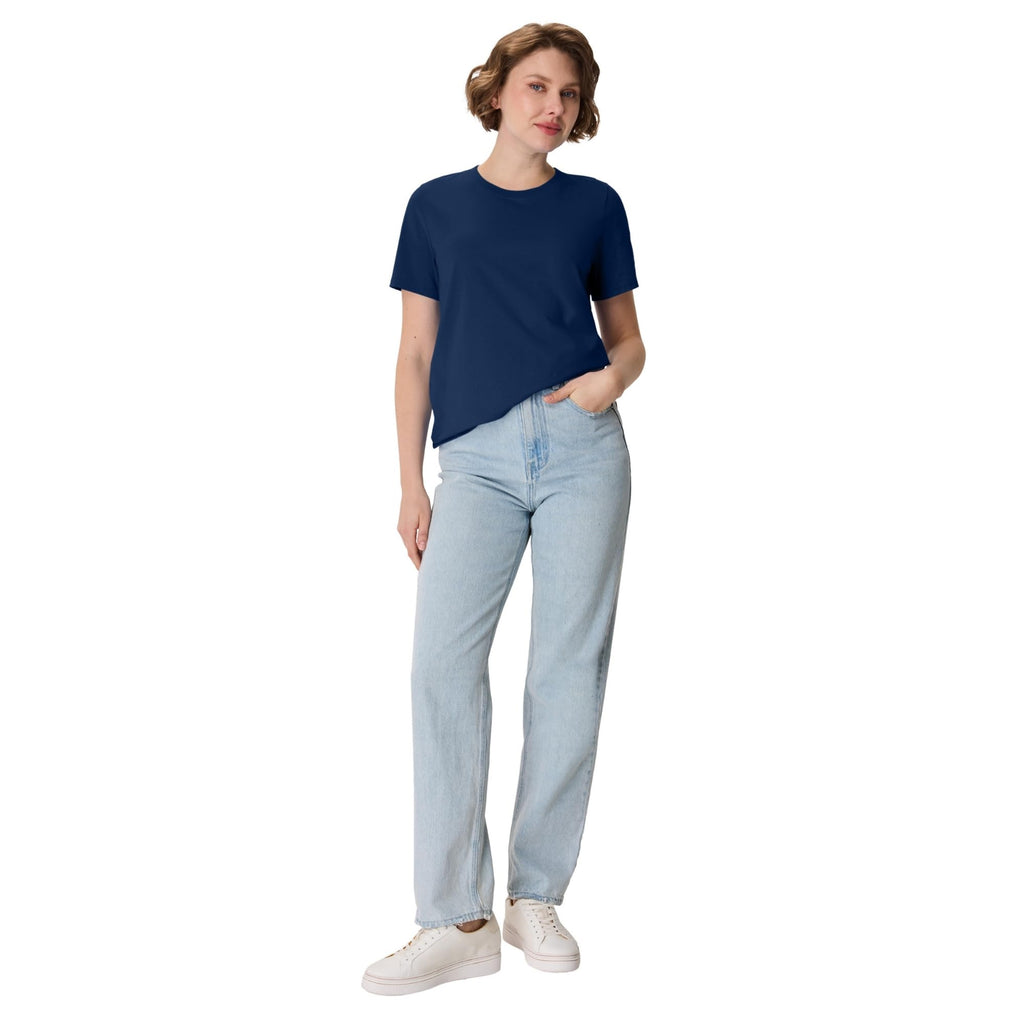 Women's Perfect-T Crewneck T-Shirt, Lightweight Cotton Short Sleeve Tee for Women
