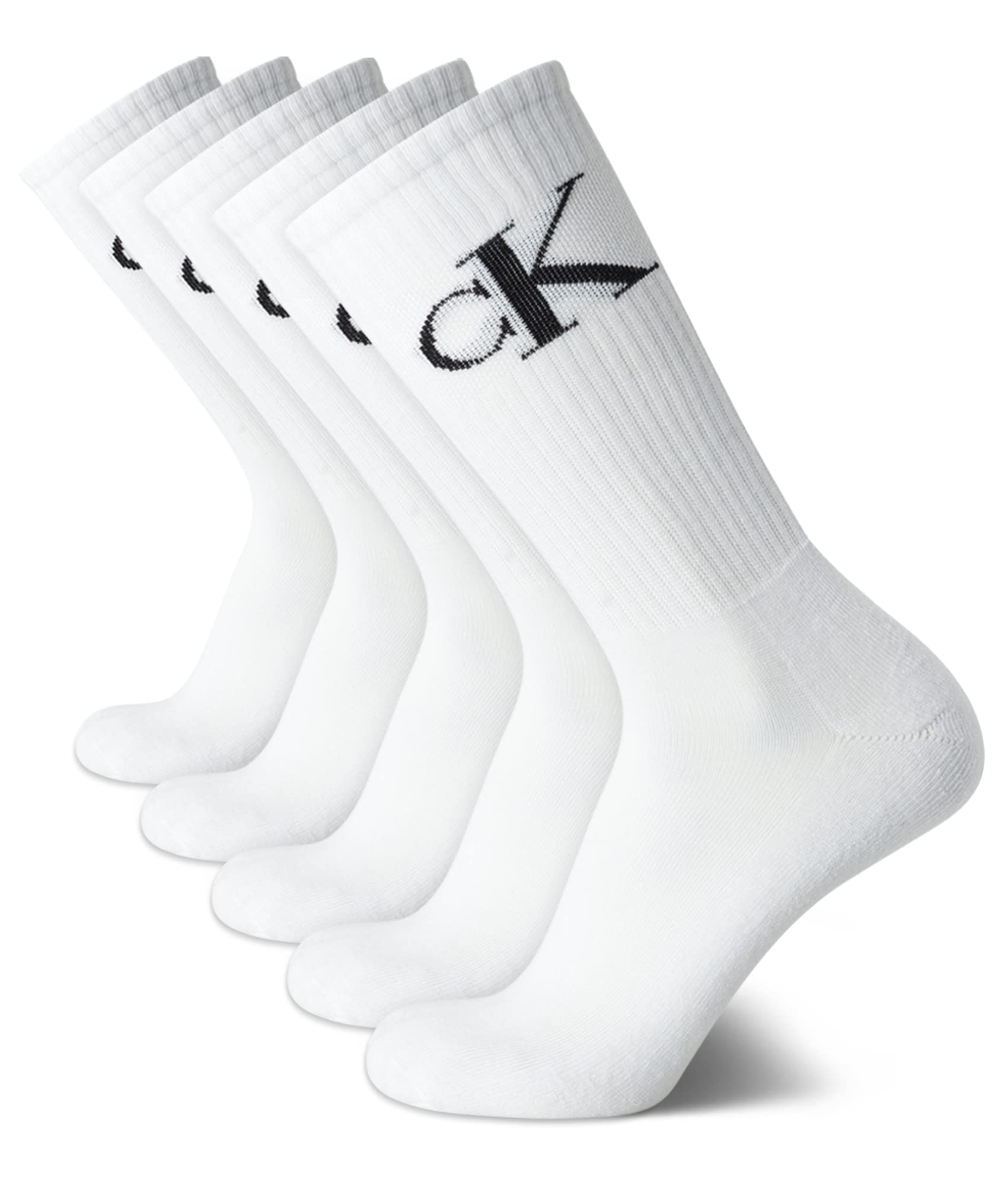 Mens Crew Socks - 5 Pack Breathable Cushion Crew Athletic Mid-Calf Socks for Men for Running and Workout (7-12)
