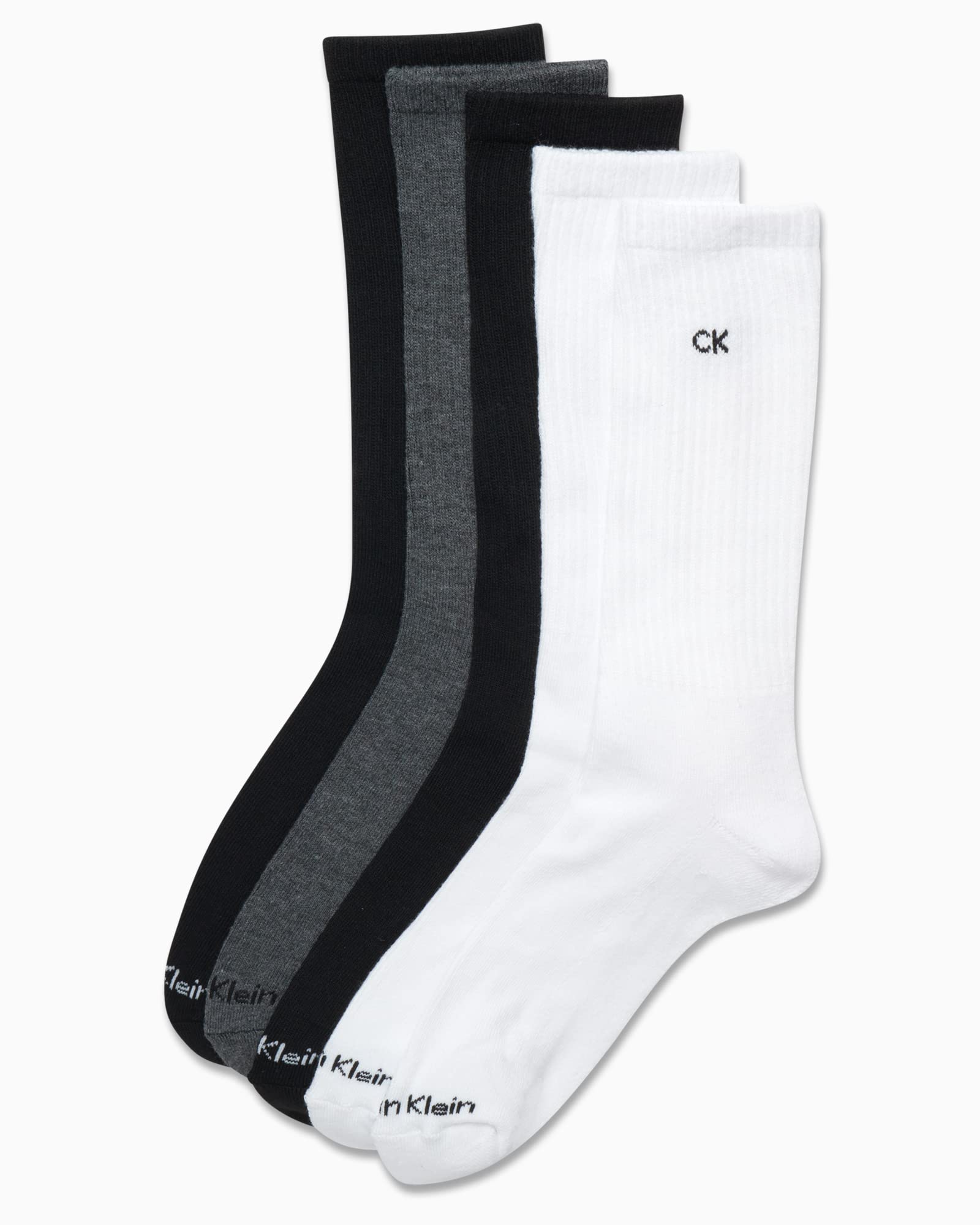 Mens Crew Socks - 5 Pack Breathable Cushion Crew Athletic Mid-Calf Socks for Men for Running and Workout (7-12)