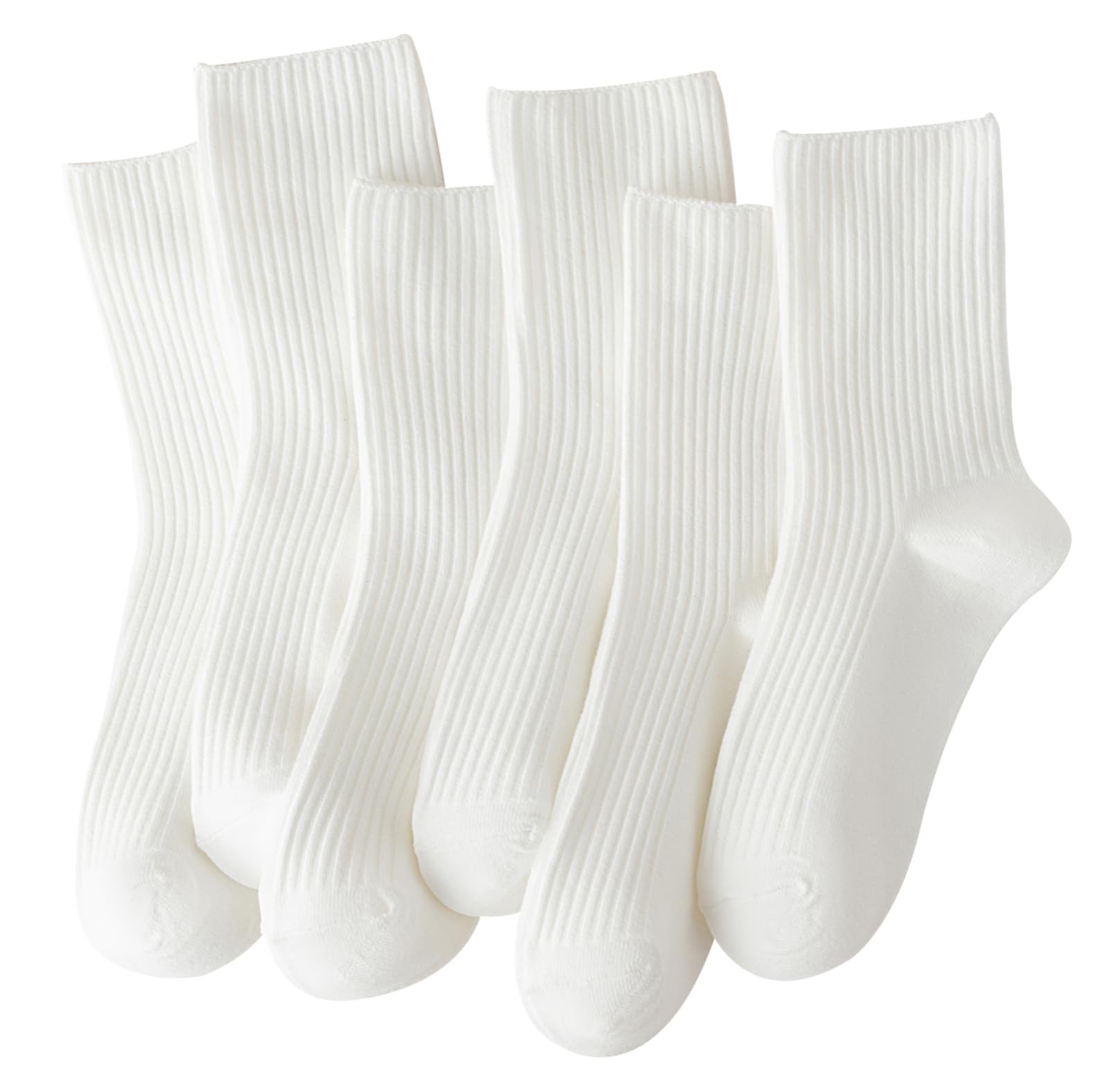 Womens Cute Crew Socks Casual Athletic Aesthetic Socks Neutral Cotton Socks for Women Granola Girls Clothes