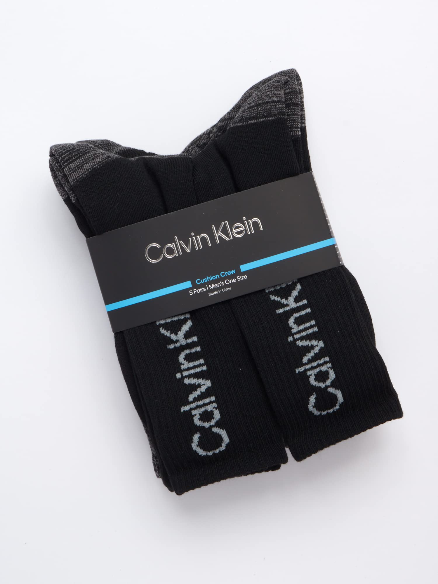 Mens Crew Socks - 5 Pack Breathable Cushion Crew Athletic Mid-Calf Socks for Men for Running and Workout (7-12)