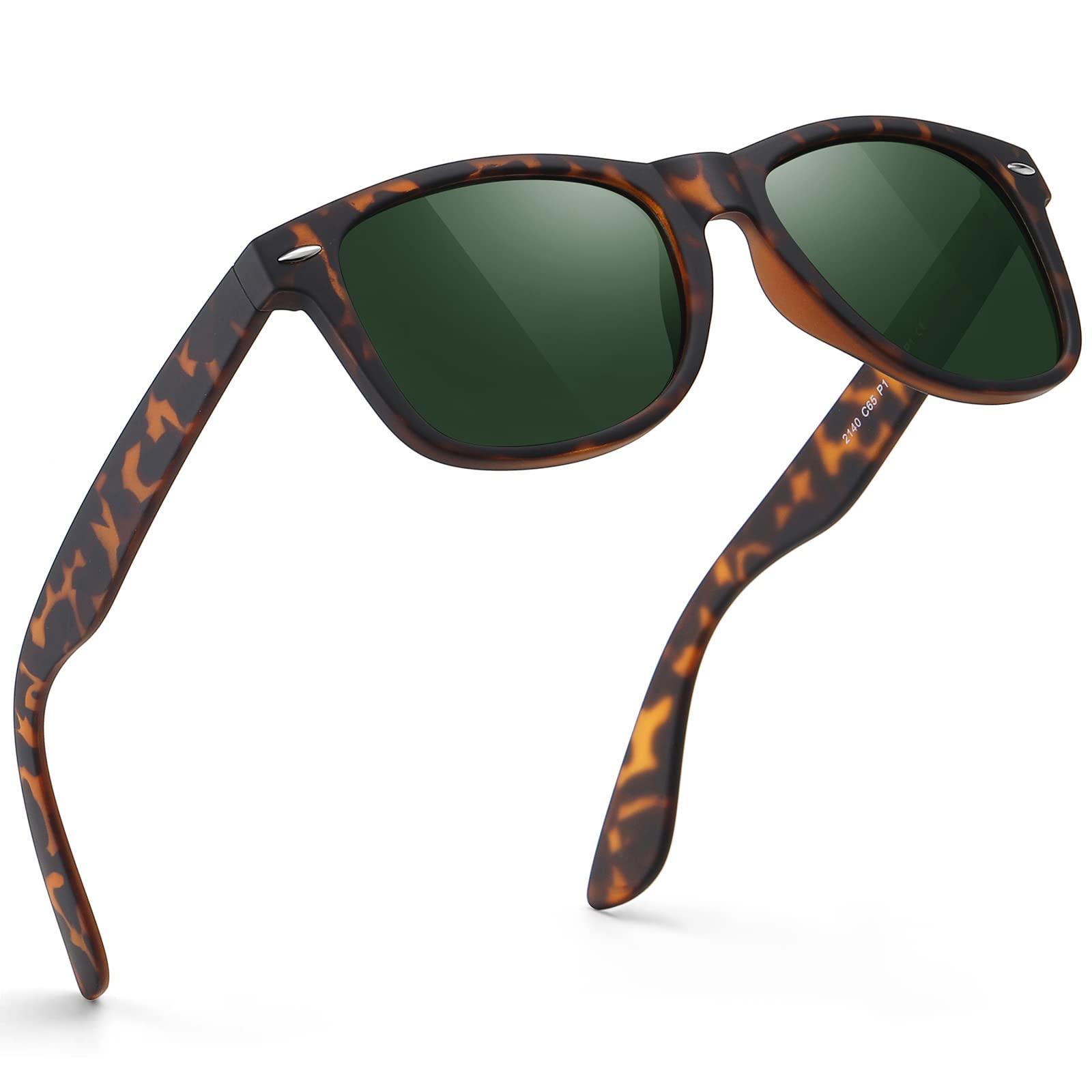Sunglasses Men Polarized Sunglasses for Mens and Womens,Black Retro Sun Glasses Driving Fishing UV Protection