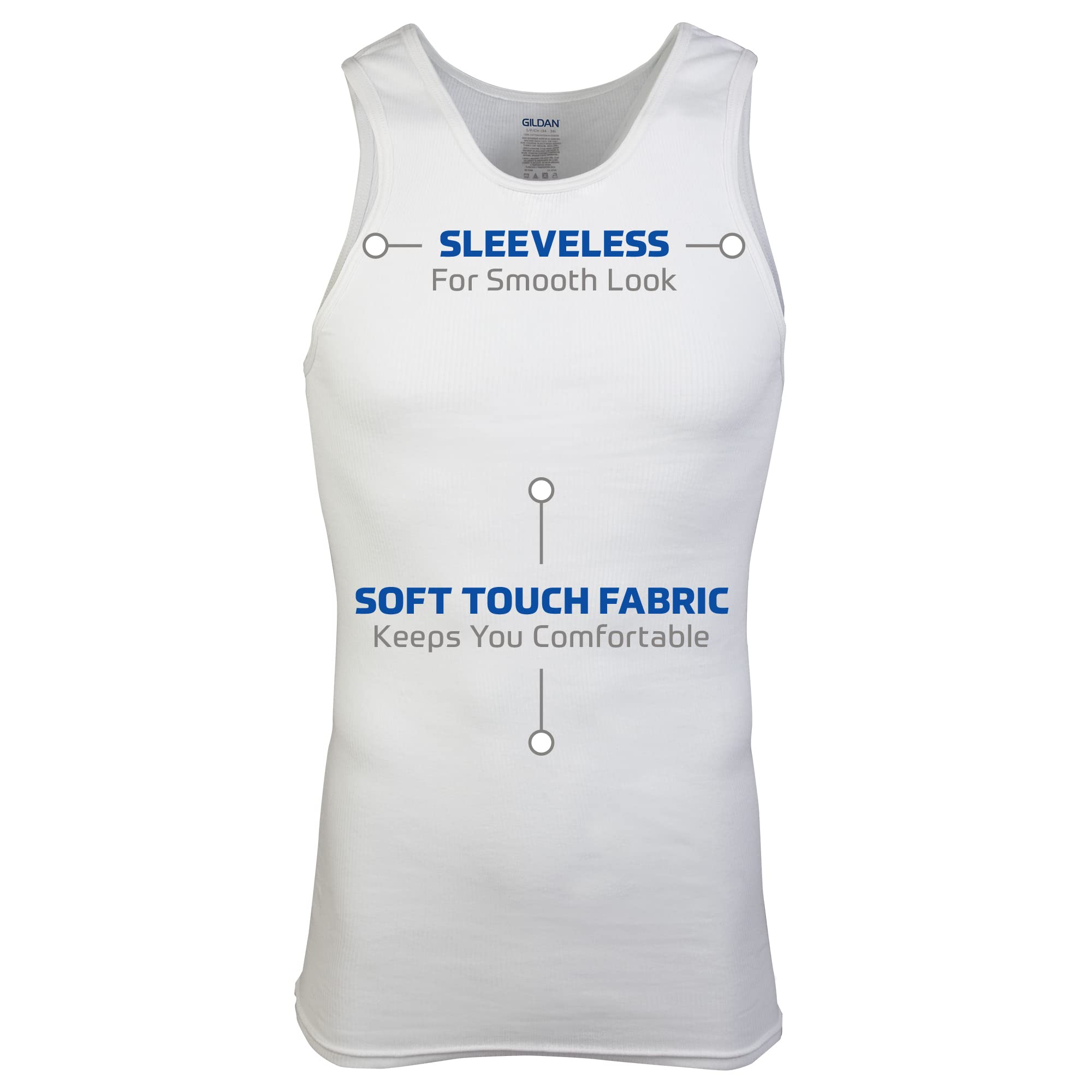 Gildan Men's A-Shirts Tanks Multipack