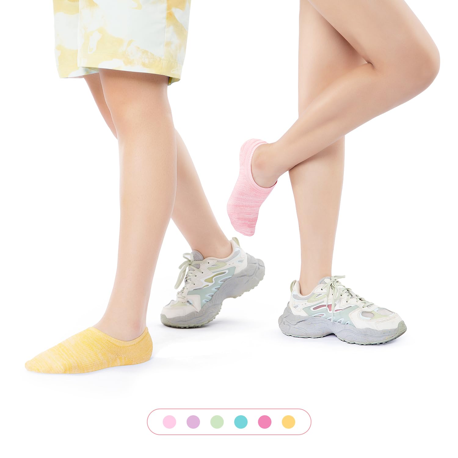No Show Socks Women & Men Low Cut Ankle Short Anti-slid Athletic Running Casual Invisible Liner Socks