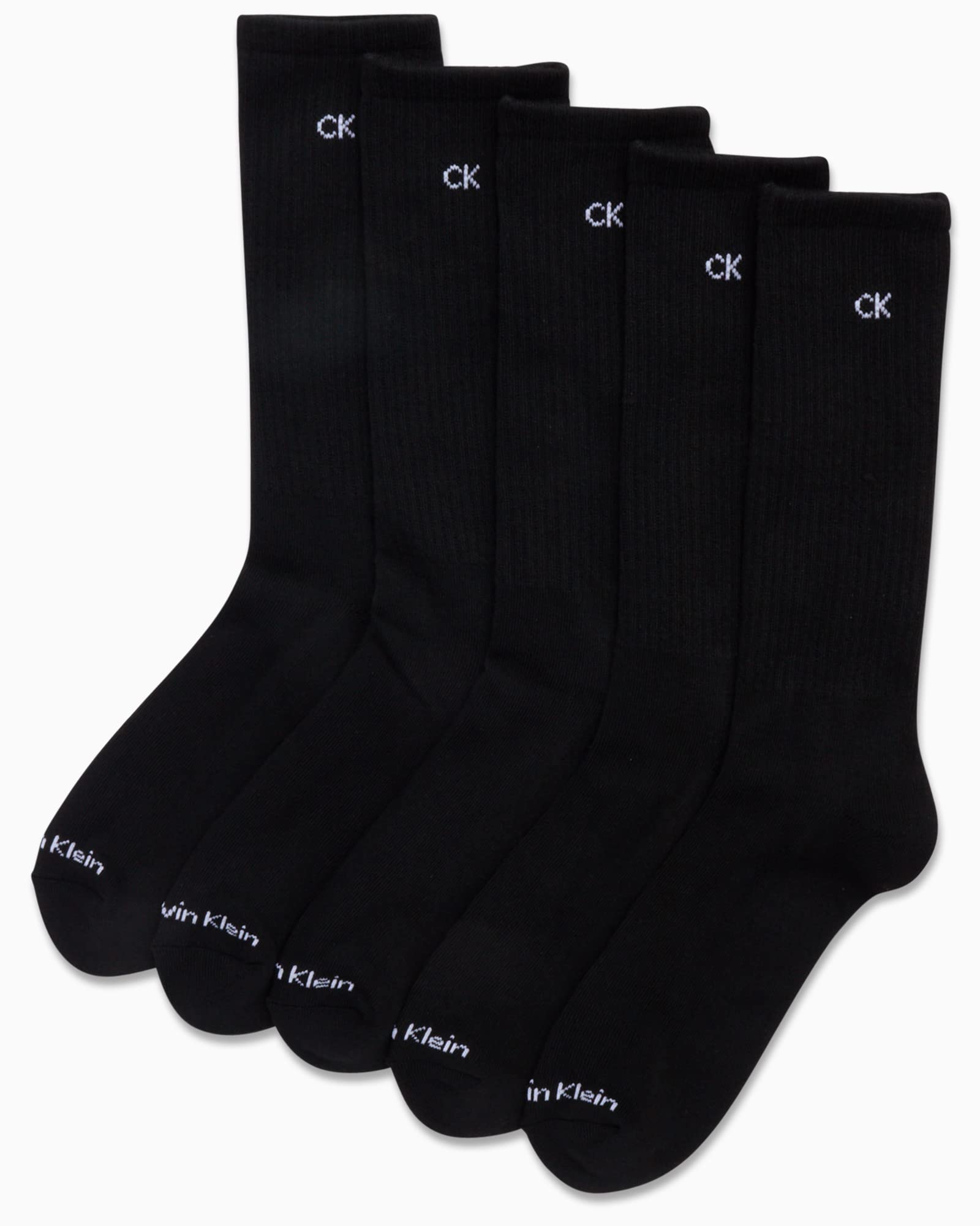Mens Crew Socks - 5 Pack Breathable Cushion Crew Athletic Mid-Calf Socks for Men for Running and Workout (7-12)